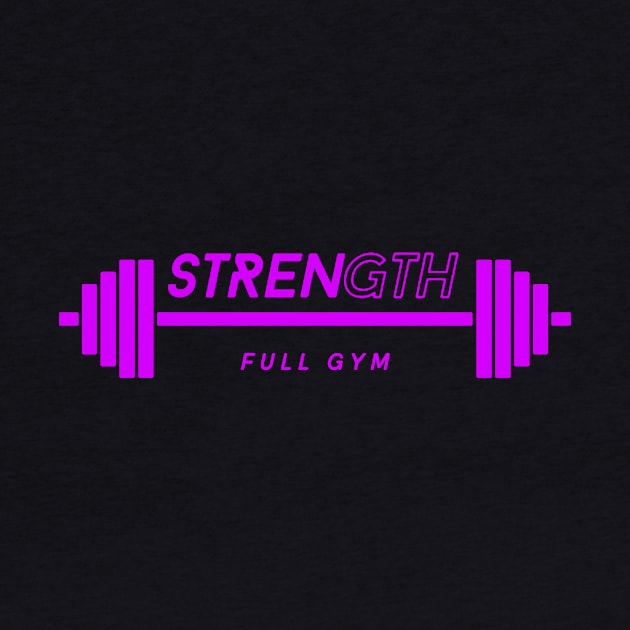 dumbbell with the word strength by Avash